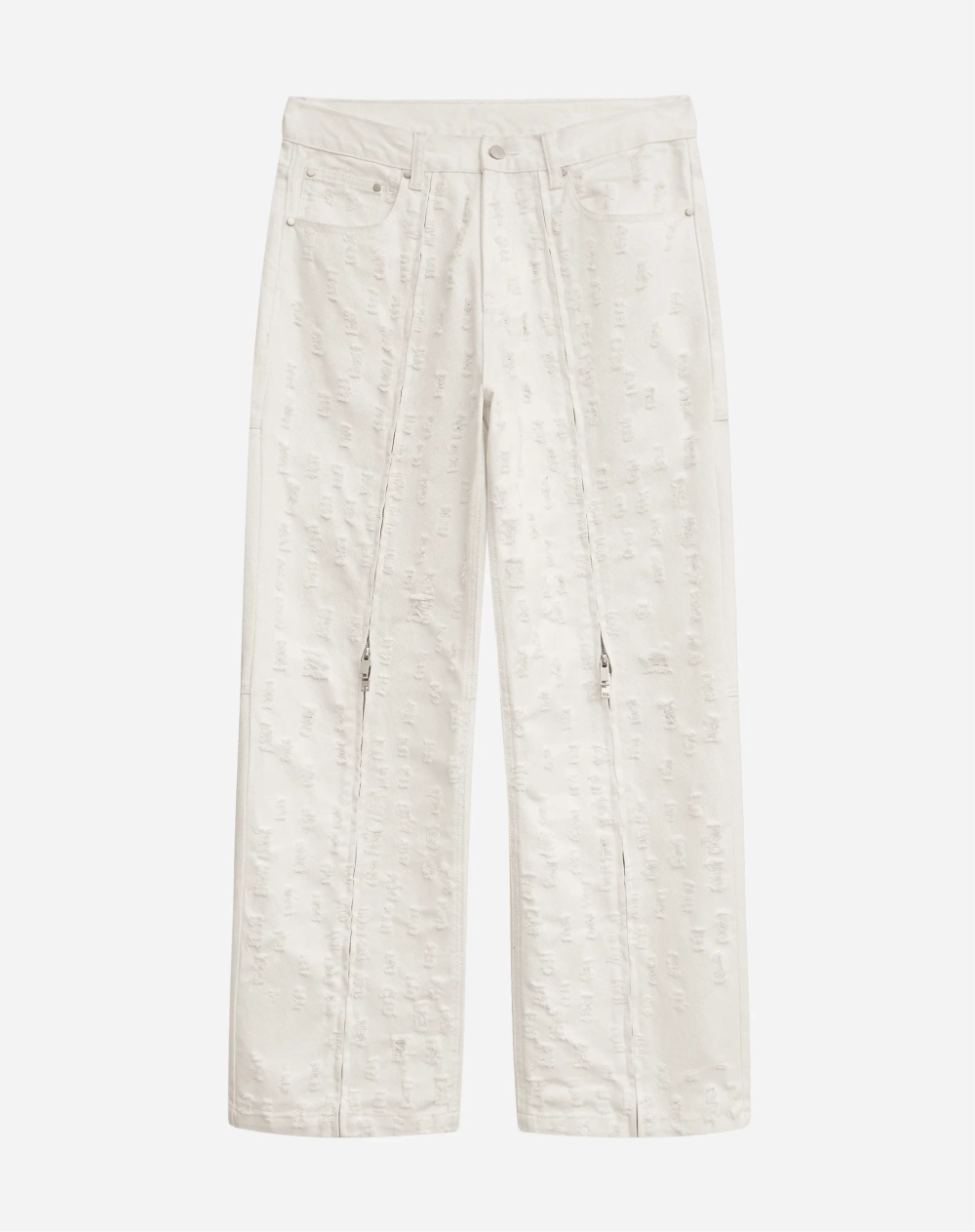 Джинсы с молниями