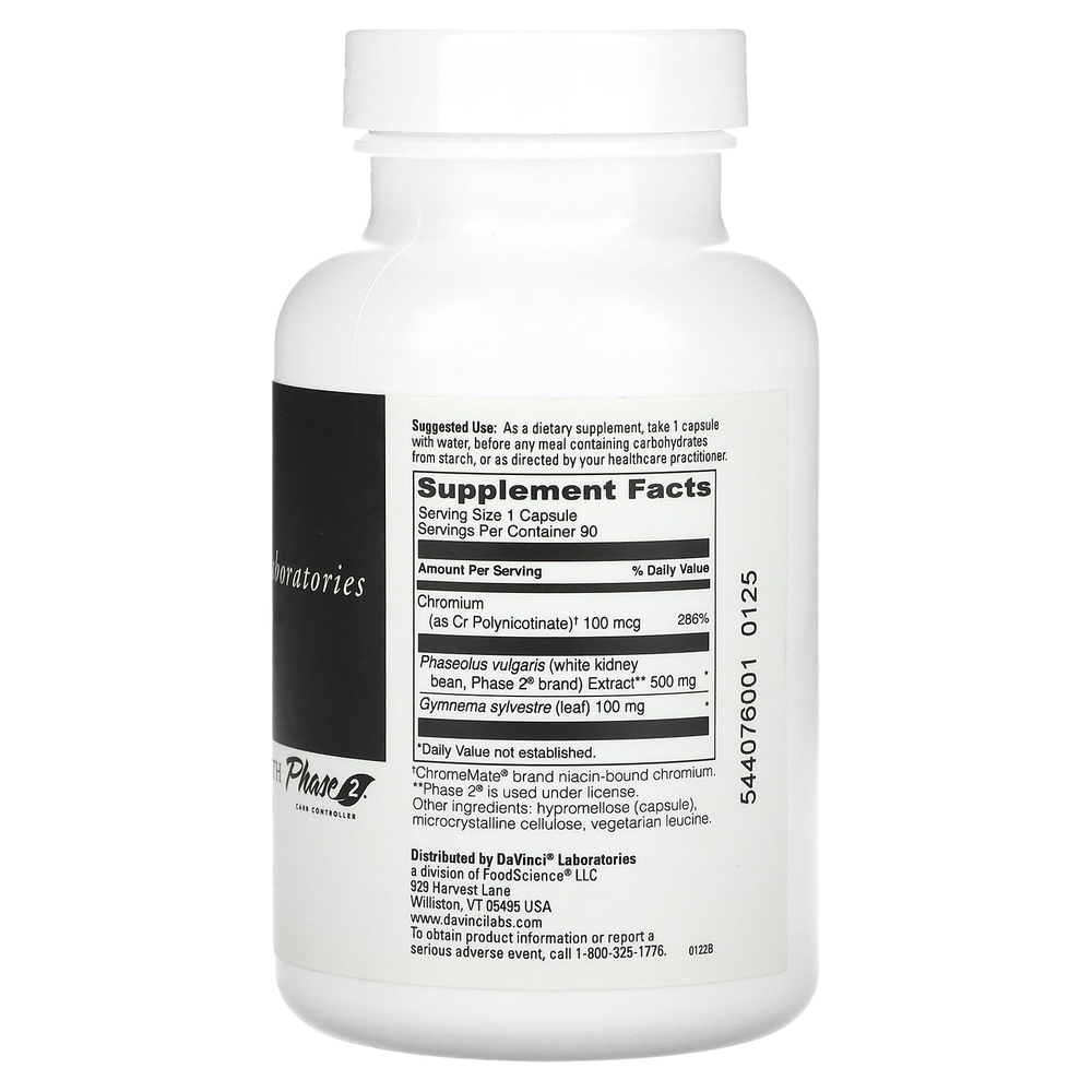 DaVinci Laboratories, Carb-Down с Phase 2 Carb Controller, 90 капсул