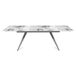 Стол раскладной Asti (160+40+40), керамика глянцевая Calacatta