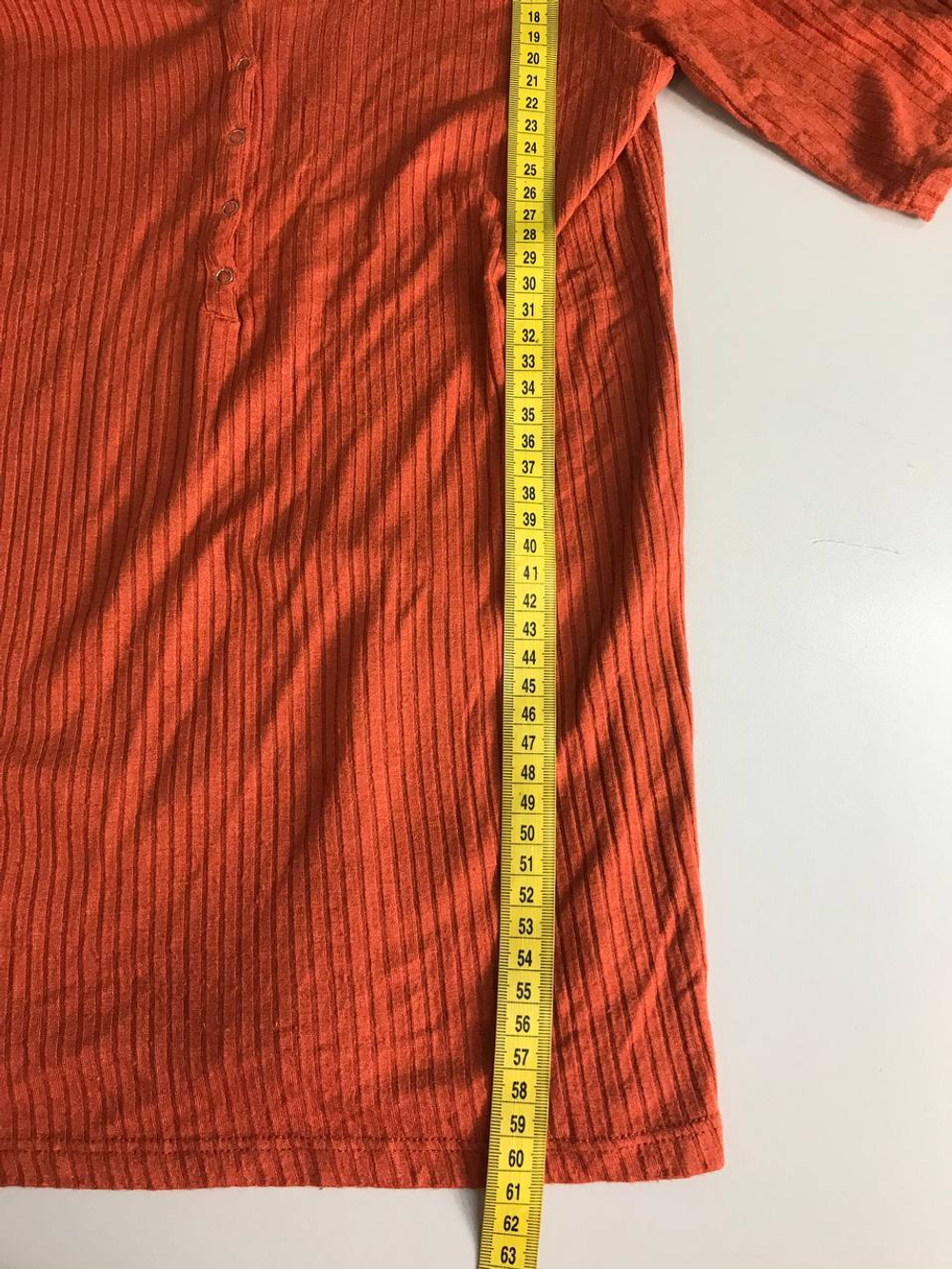 Футболка Camaieu в рубчик, визуально 44/46 размер