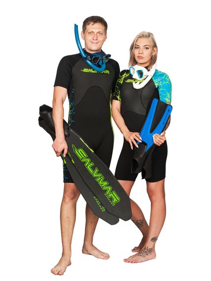 Короткий женский гидрокостюм для серфинга Salvimar Garda Splashy Short lady 3 мм