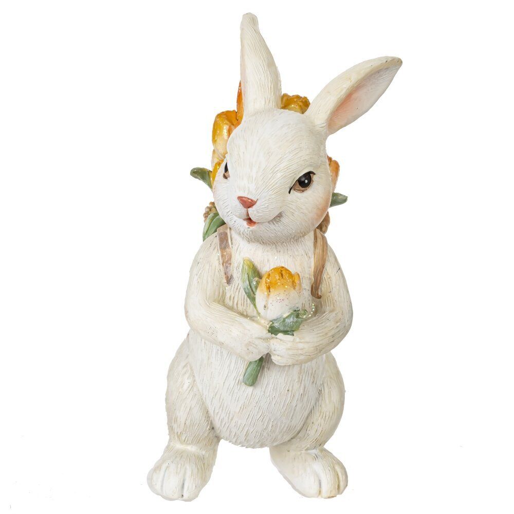 GAEM Фигурка декоративная "Заяц с корзиной", L5 W7 H10 см