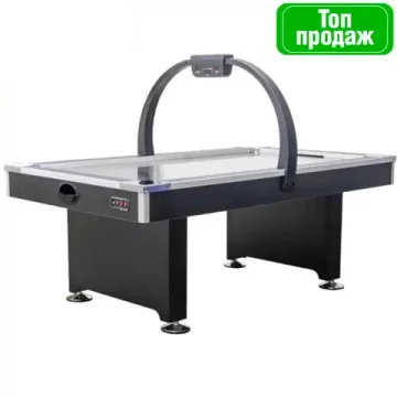 Аэрохоккей «BLACK DIAMOND» 7 ф (214 х 122 х 79 см, черный) стальное поле