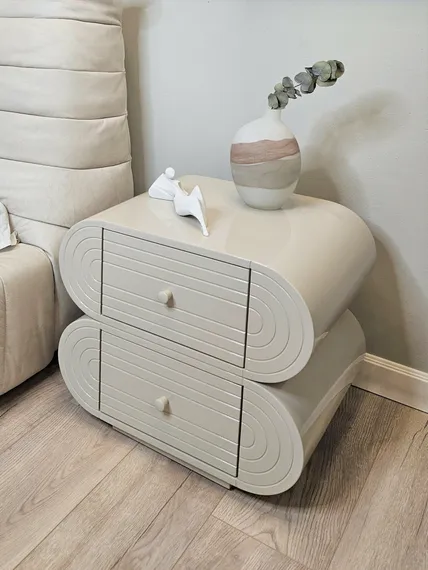 Тумба прикроватная с двумя ящиками 4088