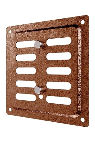 Решетка вентиляционная MER регулируемая 100x100 окраш.сталь Antique copper ERA