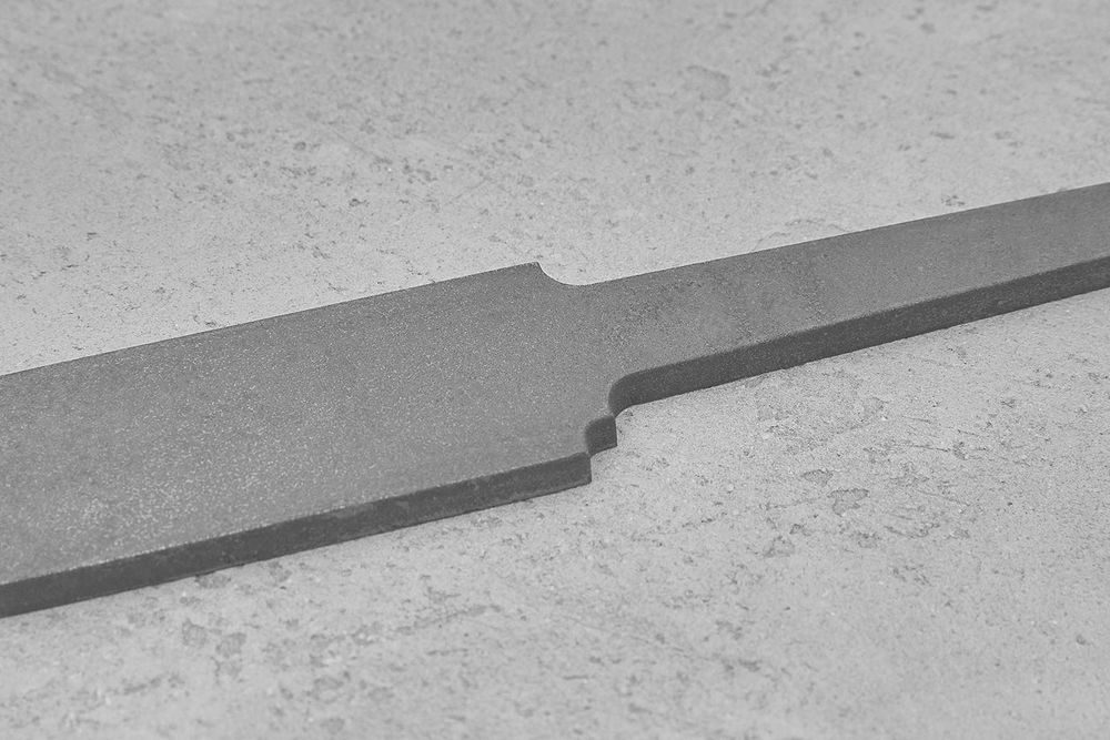 Заготовка для ножа, сталь M390 2,6мм. Модель "Сканди-II" с клинком 130мм, ТО 62-63HRC