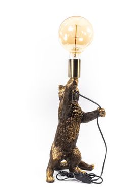 Настольная лампа Кот Эдисон Бронза