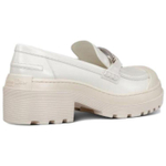 DIOR Code Calfskin Platform Shoes Women"s White
