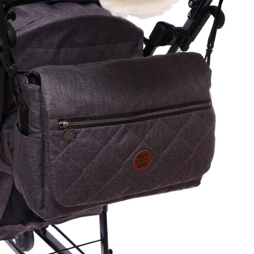 Коляска комбинированная «Joy every day» серый с кроликами (арт. J1/1)