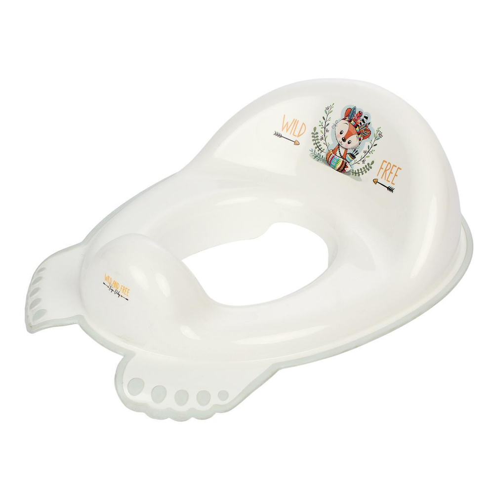 Накладка дет. на унитаз Дикий Запад антискольз. (белый-зеленый Лисенок) (Tega)