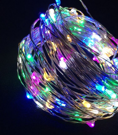 Гирлянда нить на проволоке LED Copper Lamps 500L-50м. RGB