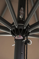 Зонт профессиональный 3х4 м Scolaro Napoli Standard, антрацит, слоновая кость