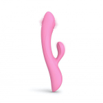 Розовый вибратор-кролик Bunny   Clyde - 22,5 см.