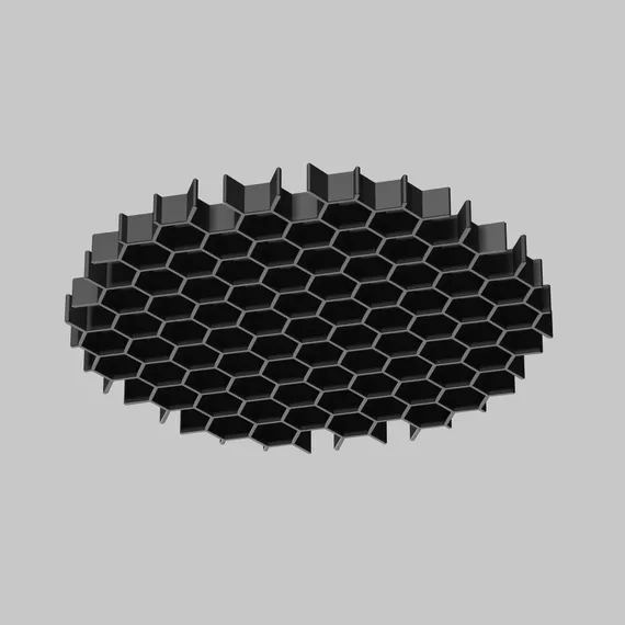 Антибликовая решётка ⌀45мм Technical honeycomb-d45