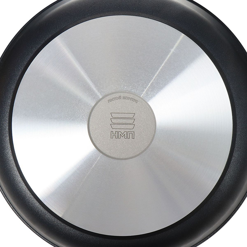 Сковорода алюминий, 24 см, антипригарное покрытие, Нева Металл Посуда, Домашняя, 7424, съемная ручка