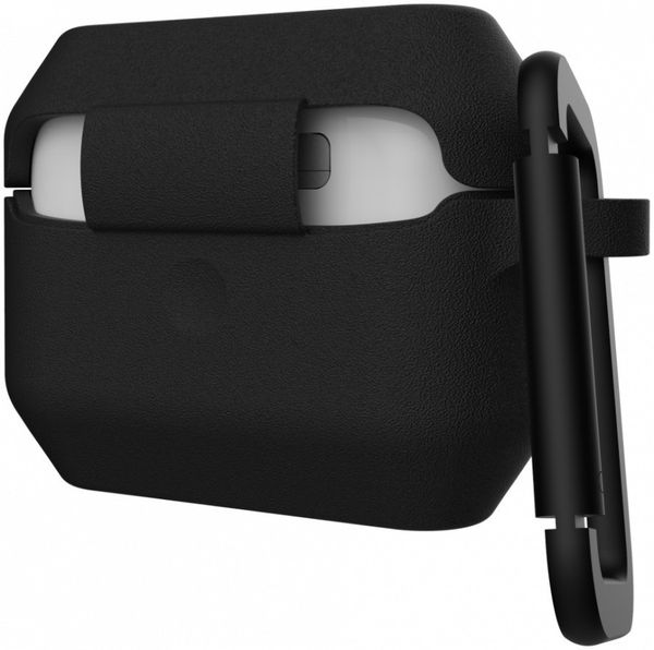 Чехол с карабином Urban Armor Gear (UAG) Standard Issue Silicone 001 Case для AirPods Pro, цвет Черный (Black)