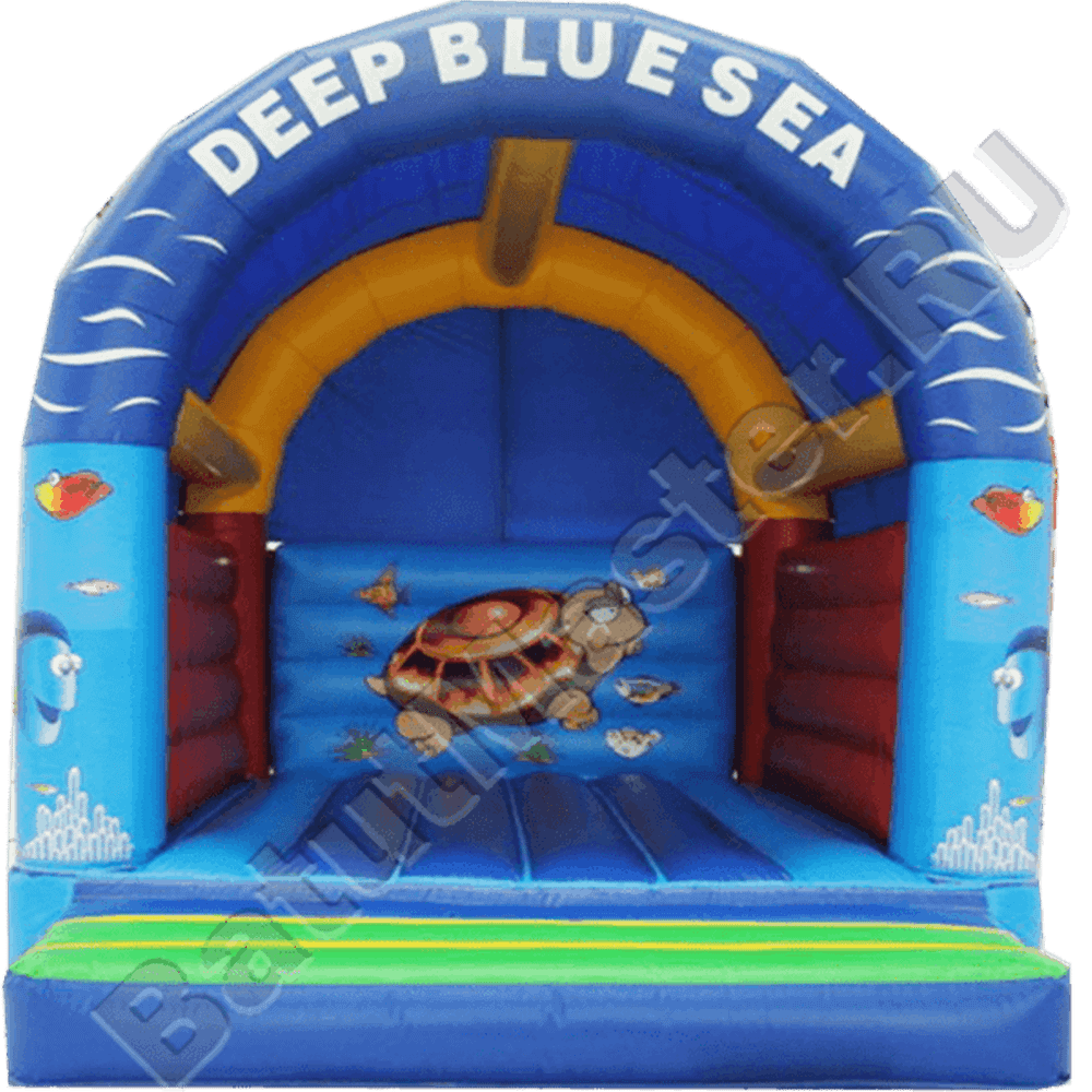 Коммерческий надувной батут "Синее море" с крышей