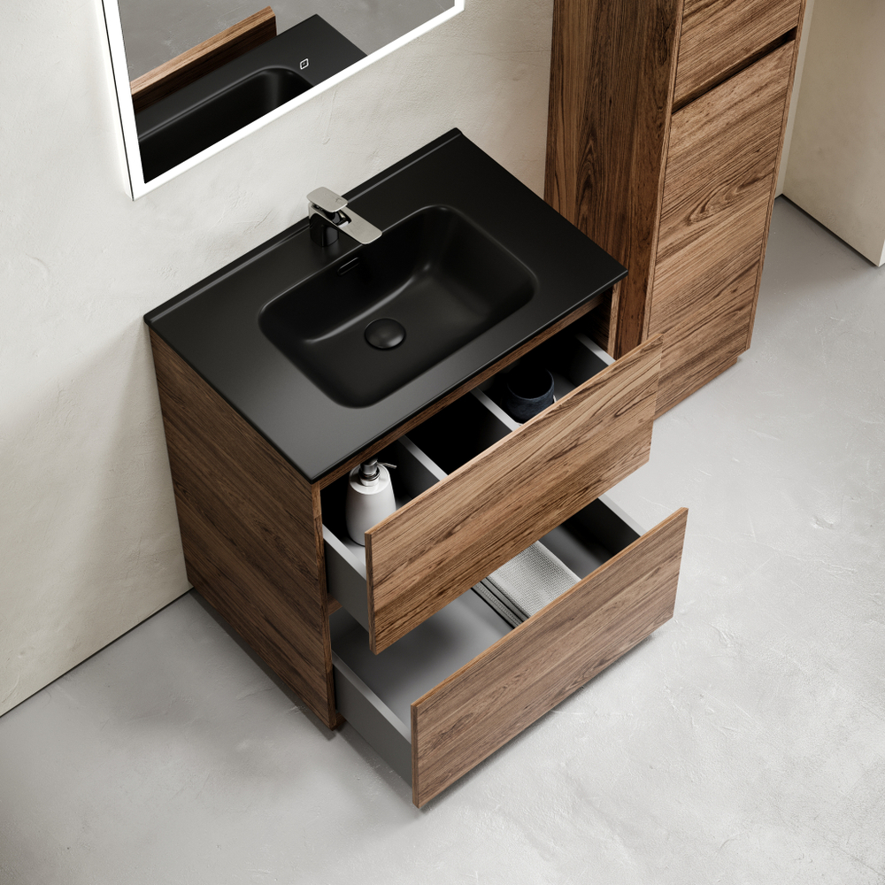 Тумба с раковиной Sancos Libra Floor 60 см LB60FECH дуб чарльстон