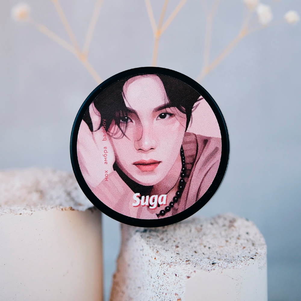 Ароматическая свеча / Горящее сердце / BTS / Suga (50 мл)