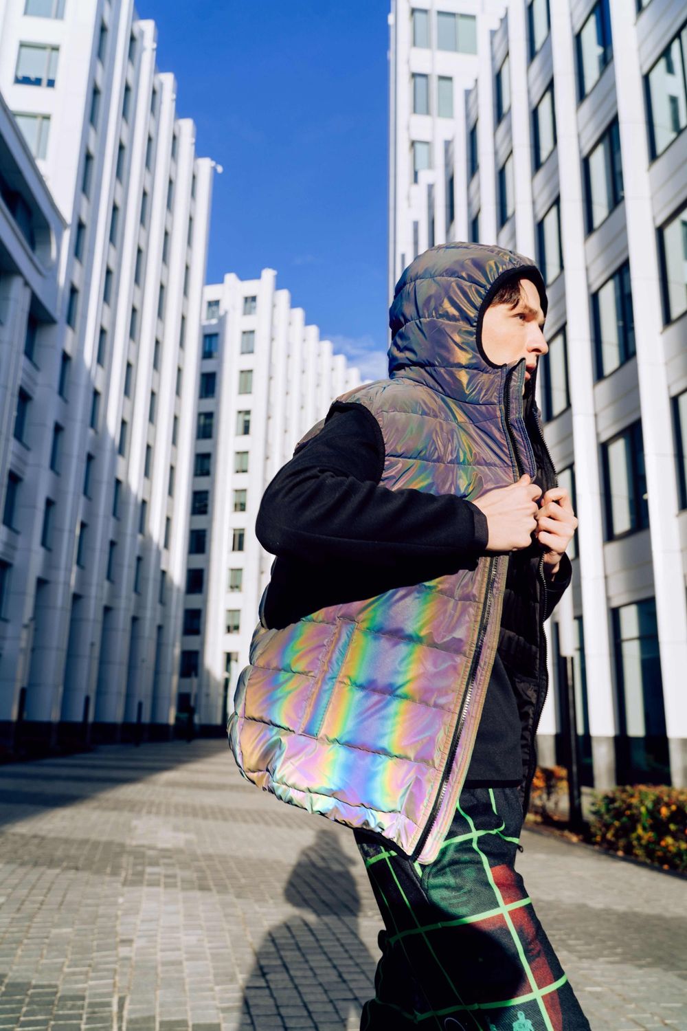 Жилет Гидроплан Rainbow Светоотражающий Черный Унисекс