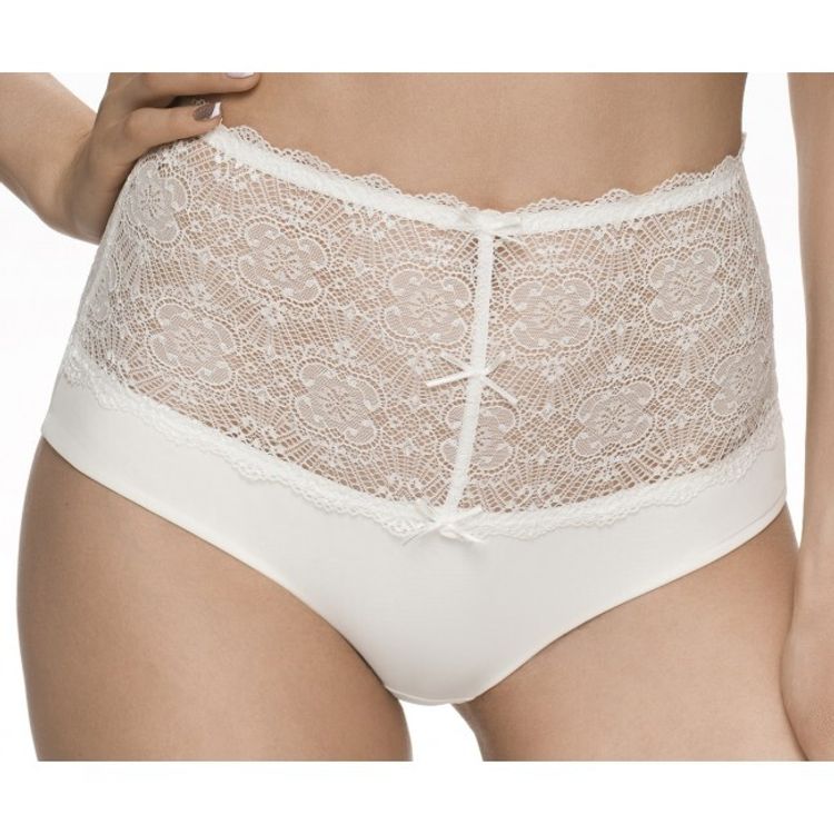 Трусы Sermija Lady Butterfly высокие слипы (молочный)