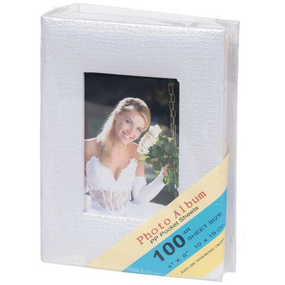 Фотоальбом 100фото, 16.5 х 12.2 см, 4 дизайна, в ассортименте, Y4-3145