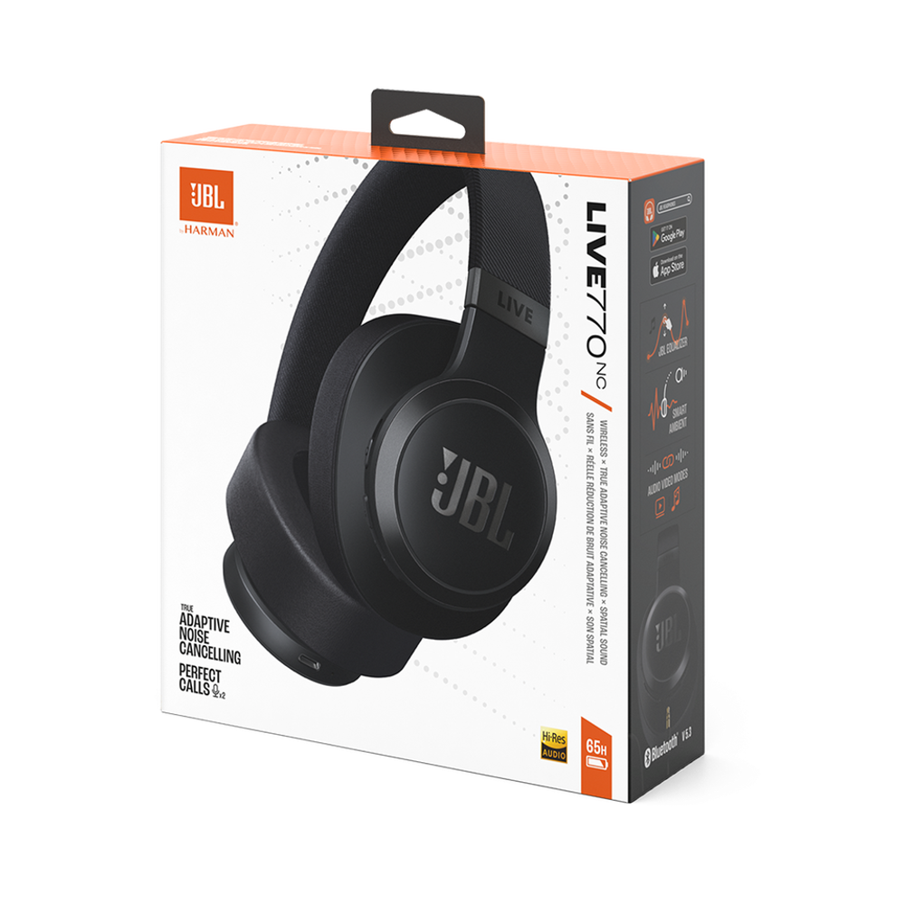 Беспроводные наушники JBL Live 770NC Black - купить на официальном сайте JBL