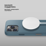 Чехол Liquid Silicone Magsafe для Apple iPhone 16 Pro, темно-зеленый