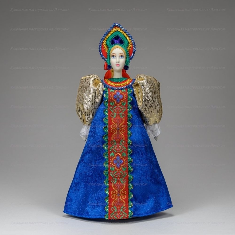 Сувенирная кукла в маленьком кокошнике