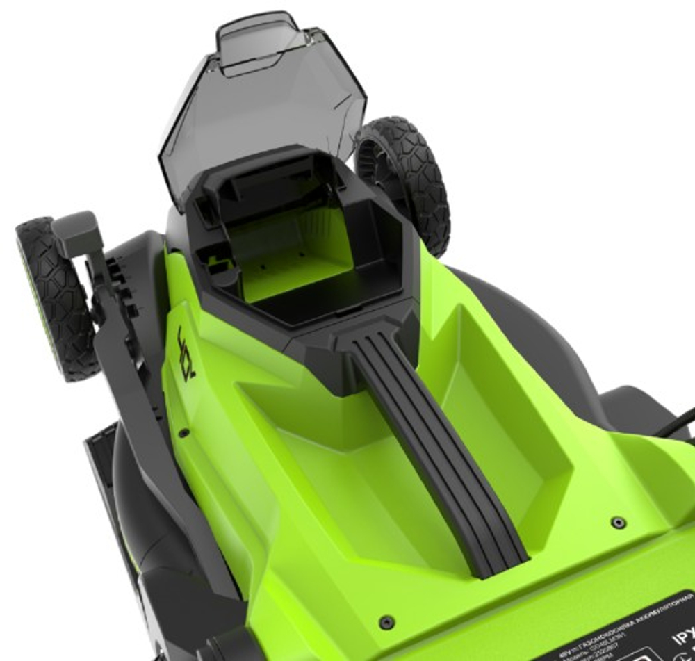 Газонокосилка аккумуляторная GREENWORKS 2520807UB 40V, 36 см, бесщеточная, c 1хАКБ 4 Ач и ЗУ