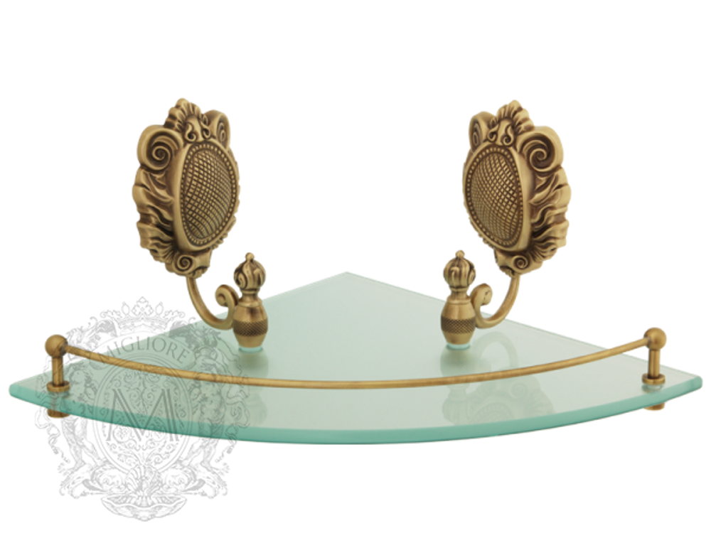 Полка с галереей угловая Migliore Cleopatra ML.CLE-60.761