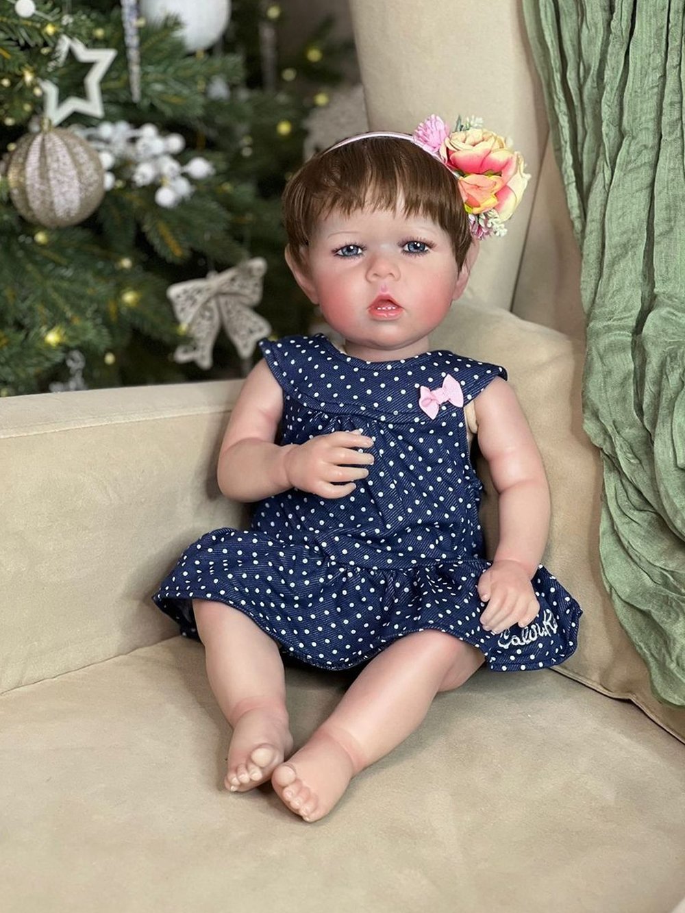 Кукла Реборн мягконабивная 60см в пакете (FA-536)