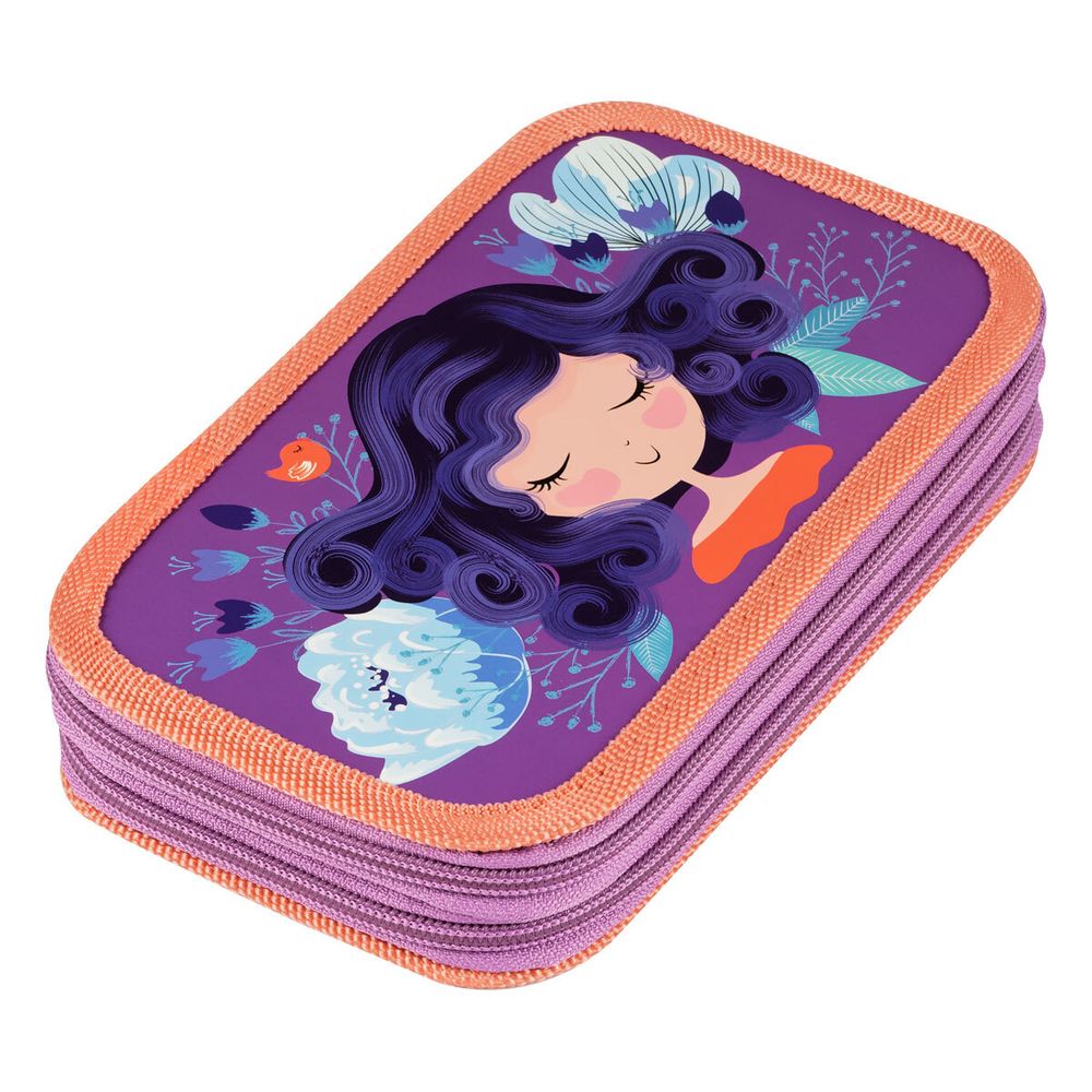 Пенал 2 отделения, 190*110 ArtSpace "Sweety", ламинированный картон, софт-тач