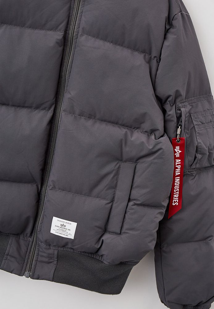 Куртка Alpha Industries MA-1 Quilted Vintage Grey Cветло-серый