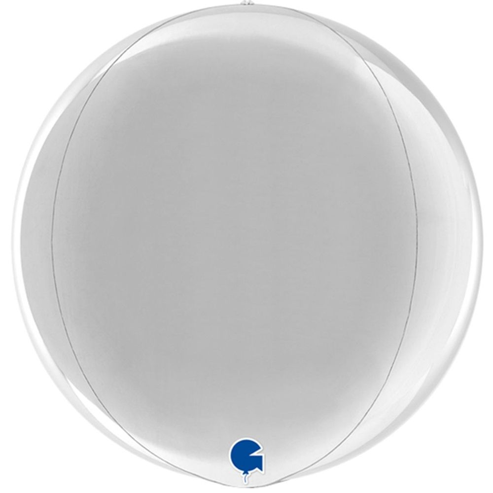 G 3D Сфера 15" Металлик Silver серебро