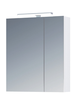 Зеркальный шкаф Vigo Plaza 600 (600х150х700 мм) со светильником