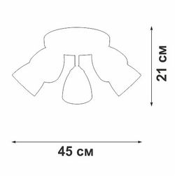 Потолочная люстра Vitaluce V4355 V4355-0/5PL