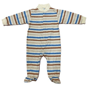 Комбинезон с закрытой ножкой на кнопках из кулирки (100% хлопок) на рост 80 см