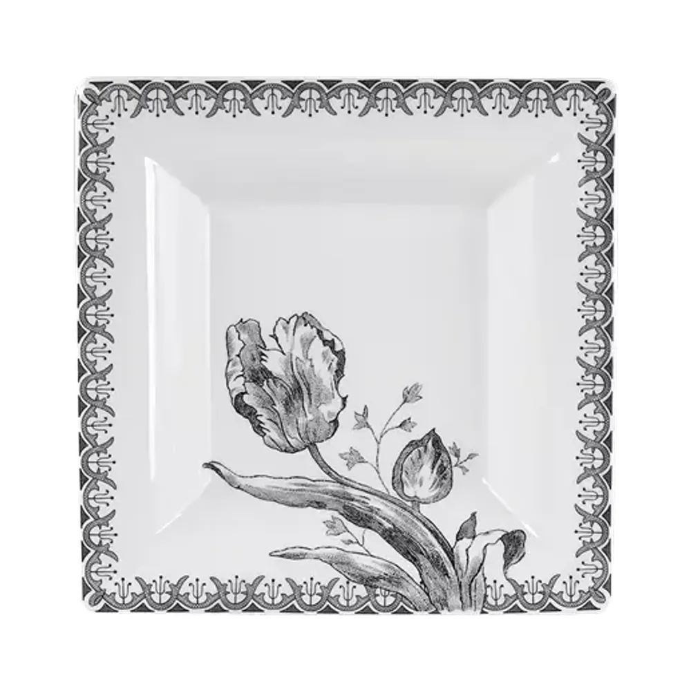 Блюдо квадратное Gien Tulipes (22 x 22 см)