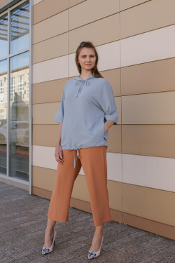 Блузка 2827АЕ, голубой #96Г092827АЕ