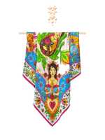 Платок «Матрёшки. Латинская Америка» 100% шёлк