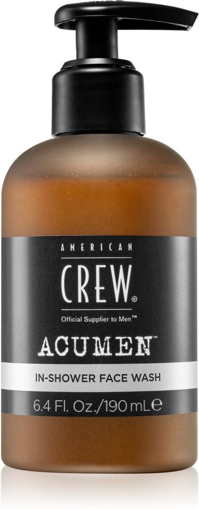 American Crew очищающая пена для лица Acumen In-Shower Face Wash