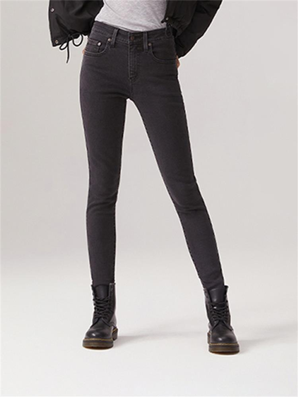 Женские облегающие джинсы с завышенной талией Levi's 721 High Rise Skinny 18882-0855, Утепленные
