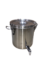 УНИВЕРСАЛЬНЫЙ БАК ИЗ НЕРЖАВЕЙКИ (ВЕДРО-КОНТЕЙНЕР) HAVSCEVHER 17 Л с КРАНОМ