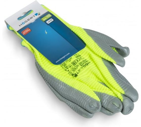 Перчатки рабочие с нитриловым покрытием гофрированные VECHTE Högert, арт. HT5K760