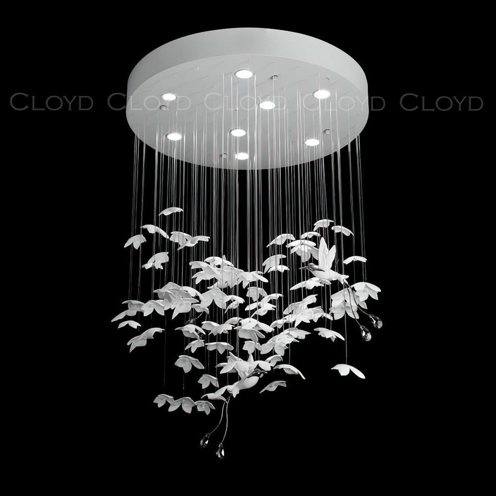 Люстра Cloyd NANDANA C8 / Ø70 см - керамика - белый (арт.11900)