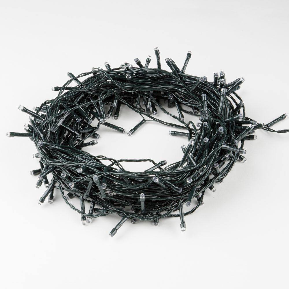 ULD-S2000-200-DGA MULTI IP20 Гирлянда светодиодная. 20м. 200 светодиодов. Разноцветный свет. Провод зеленый. ТМ Uniel