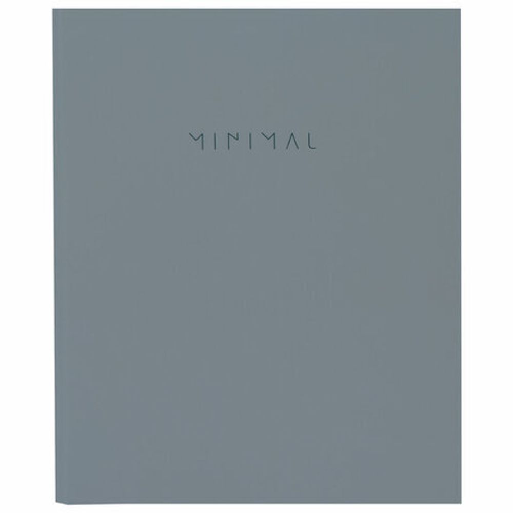 Тетрадь на кольцах А5 175х215 мм, 120 л., твердый картон, матовая ламинация, клетка, BRAUBERG "Minimal grey", 404996