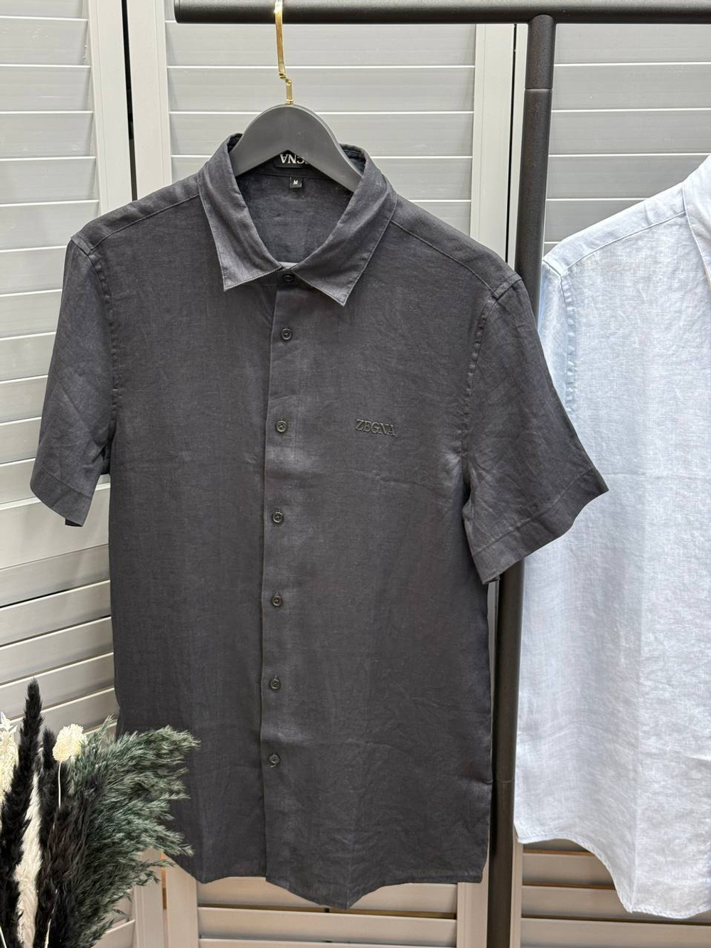 Льняная рубашка Zegna