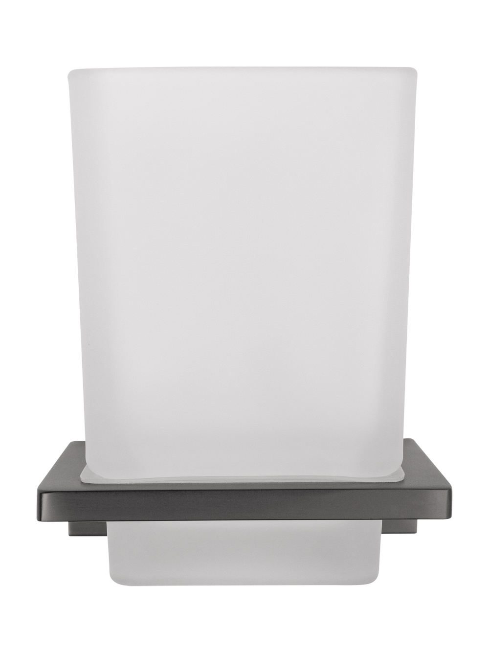 Стакан для зубных щеток с держателем WONZON & WOGHAND ECLIPSE, Темный графит (WW-9121-BGM)